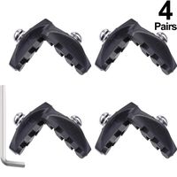 Road Brake Pads with Installation Tool Caliper Brake Blocks 50 mm (4 Pairs)