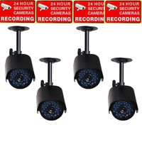 VideoSecu 4 x Bullet Day Night Vision Outdoor CCTV Security Cameras Infrared High Resolution 520TVL with IR Cut Filter Switch CCTV Surveillance A24
