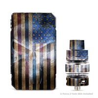 IT'S A SKIN Decal Vinyl Wrap for VooPoo Drag Mini & UForce T2 Tank Vape Sticker Sleeve/American Flag Ghost Punish Grunge