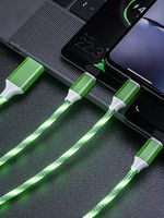 Sundlight Triple-Evaporator Aluminum Alloy Fast Charge Innovative Seven-Color Streamer fit Phone for Apple Android Type-C