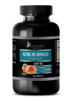 Fat Burner Appetite suppressant for Men - African Mango Extract 1200 MG - African Mango fruitrients - 1 Bottle (60 Capsules)