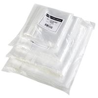 400 Industrial Strong Clear Poly Bag Combo Set - 100 Bags Per Size - 6x9, 8x10, 9x12, 11x14 - Super Strong Seal with Suffocation Warning