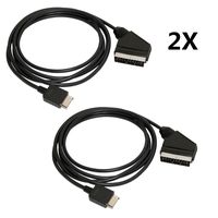 TraderPlus 6Ft RGB SCART Wire Cable TV AV for Playstation PS1 PS2 PS3 One Slim Line Console