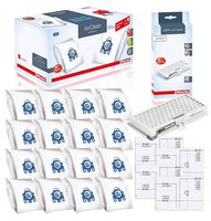 Miele Performance Pack 16 Type GN AirClean 3D Efficiency Genuine FilterBags + Genuine AH30 HEPA Filter + 4 Genuine Pre-Motor Protection Filters