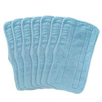 Fushing 7Pcs Steam Mop Pads, Washable Microfiber Cleaning Steamer Mop Replacement Pads for Shark Light and Easy Steam Mop Steam Cleaners S3101 S3101n2 S3250 S3251 SK460 SK410 SK435CO SK140 SK141,Blue
