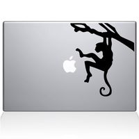 The Decal Guru Monkey Branch MacBook Decal Vinyl Sticker - 15" MacBook Pro (2015 & Older) - Black (1130-MAC-15P-BLA)