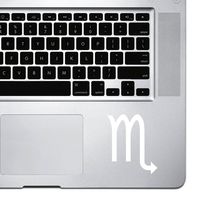 StickAny Palm Series Scorpio Sticker for MacBook Pro, Chromebook, and Laptops (White)