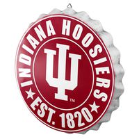 FOCO NCAA Bottle Cap Wall Sign, Indiana Hoosiers