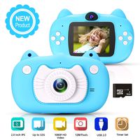 hyleton Kids Digital Camera for Boys Girls Gift, Dual Lens 1080P 12MP FHD Child Toy Camera Camcorder with Zoom Function &16GB SD Card for Age 3-10
