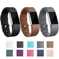 I-SMILE Fitbit Charge 2 Bands, Original Version Adjustable Colorful Silicone Replacement Wristhband with Secure Buckle for Fitbit Charge 2, 10 Colors Available