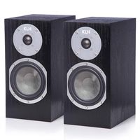 KLH Albany 2-Way Bookshelf Speakers - Pair (Black Oak)