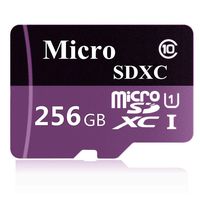 Micro SD Card 256GB High Speed Class 10 Memory Micro SD SDXC Card with Adapter