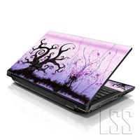 LSS Laptop 117-17.3" Skin Cover with Colorful Futuristic Trees Light Purple Pattern for HP Dell Lenovo Apple Asus Acer Compaq - Fits 16.5" 17" 17.3" 18.4" 19" (2 Wrist Pads Free)