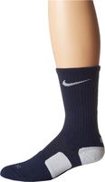 Nike Elite Men's Cushioned Crew Sock Dri-Fit Basketball (X-Large, MIDNIGHT NAVY/WHITE/WHITE)