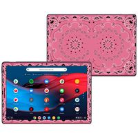 MightySkins Skin Compatible With Google Pixel Slate 12.3" (2018) - Pink Bandana | Protective, Durable, and Unique Vinyl Decal wrap cover | Easy To Apply, Remove, and Change Styles | Made in the USA