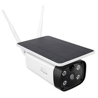 Wyave Outdoor Solar-Powered Security Camera,No Wire,No Charging,Free 32GB MicroSD Card,Free 30-Day Cloud Storage,Support 2 Spotlights,PIR Motion Detection,2.4G WiFi,1080P Video