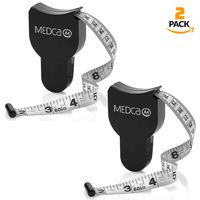 Body Tape Measure - (2 Pack) Measuring Tapes for Body and Fat Weight Monitors, (Inches & cm) Retractable Tape Measure Ruler for Accurate Body Fat Calculator Helps Calculate Fitness Body Measurements