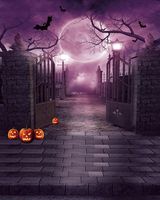 Halloween Theme Party Decorations Backdrop Banner Nightmare Before Christmas Background Horrible Pumpkin Themed Party for Baby Shower Photo Studio Photography Pictures 033