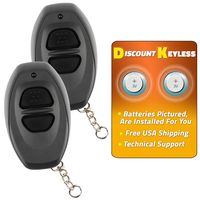 Discount Keyless Keyless Entry Remote Control Car Key Fob Compatible With Gray BAB237131-022 (2 Pack)