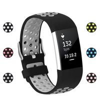 POY Replacement Bands Compatible for Fitbit Charge 2, Adjustable Breathable Wristbands with Air Holes Straps