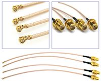 GP Electric Pack of 4 RF U.FL(IPEX/IPX) Mini PCI to SMA Female Pigtail Antenna Wi-Fi Coaxial RG-178 Low Loss Cable (4 inches (10 cm))