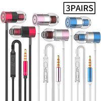 V3 Metal Headphones Earphones Earbuds Earphones, Noise Islating, High Definition, Stereo for Samsung, iPhone,iPad, iPod and Mp3 Players (Mixed)