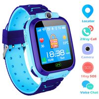 Kids Smart Watches Phone, SZBXD GPS Tracker Camera Touchscreen Smartwatch Games Flashlight SOS Alarm Clock Smart Wrist Watch Christmas Birthday Gifts for Girls Boys (Blue)