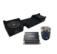 Compatible with 2004-2008 Ford F-150 Super Crew Truck Kicker Comp C10 Dual 10" Sub Box Enclosure & CXA600.1 Amp (Renewed)