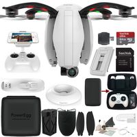 PowerVision PowerEgg Drone with 360 Panoramic 4K HD Camera and 3-axis Gimbal with High Speed 64GB Memory Card & More