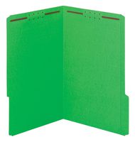 Pendaflex Fastener Folders, 1/3 Cut, Reinforced Tab, 2 Fasteners, Legal Size, Green, 50 Folders Per Box (27140)