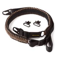 Eagle Rock Gear 550 Paracord 2 Point Gun Sling for Rifles, Shotguns, Crossbows, Airsoft - with Easy Adjustable Strap, HK Clips, Swivels - US Patent Pending (Black and Tan)