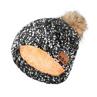Pococina Upgraded 4.2 Bluetooth Beanie Hat Pom Pom Winter Knit Music Hat Cap Wireless Headphones Bluetooth Hat with Stereo Speaker Built-in Mic Birthday Gifts for Women Teen Girls - 023 Black