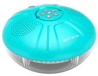 Skywin Hot Tub Speakers and Speakerphone - Disco Light Floating Waterproof IPX7 Large Wireless Pool and Shower Speaker - Pool Speakers Support Dual Speaker Connection and Feature Quality 2.1 Sound