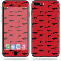 MightySkins Skin Compatible with Apple iPhone 8 Plus - Guns | Protective, Durable, and Unique Vinyl Decal wrap Cover | Easy to Apply, Remove, and Change Styles | Made in The USA