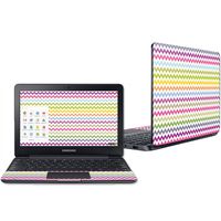 Mightyskins Skin Compatible with Samsung Chromebook 3 11.6" - Rainbow Chevron | Protective, Durable, and Unique Vinyl Decal Wrap Cover | Easy to Apply, Remove, and Change Styles | Made in The USA