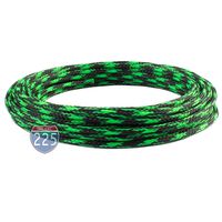 20 FT 1/8" 3mm Black Green Expandable Wire Cable Braided Sleeving Sheathing Loom Tubing US