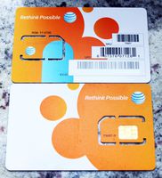 AT&T Wireless Newest 3G / 4G / LTE Sim Card - Postpaid /Go Phone Prepaid - SKU 73057 ATT Sim