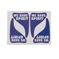 Hillcrusher 24 Pack School Team Colors Black Eye Tattoos Cheerleading Fan (Purple)