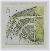 3dRose 1660 Map When New York Was New Amsterdam - Greeting Cards, 6 x 6 inches, set of 6 (gc_98430_1)