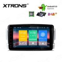 XTRONS Android 9.0 Car Stereo Radio GPS Navigation 8 Inch Touch Screen Slim Design Head Unit Supports Plug and Play WiFi Bluetooth Backup Camera DVR OBD2 TPMS for Mercedes Benz C-Class W203 G-W463 CLK