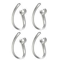 JP-American BT Accessories 4pcs Durable Earhooks with Metal Wire Enhanced Clamp for Plantronics Explorer 500, 120, 110 and 80 Bluetooth Headsets
