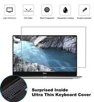 2 Pack Matte Anti-Glare Screen Protector for 2020 2019 New Dell XPS 13 9380 13.3" Laptop with Surprise Keyboard Skin, Help for Your Eyes Reduce Fatigue