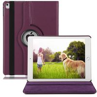 YiMiky iPad Case 5th Generation,360 Degree Rotating Stand Case, Multi-Angle Stand Slim Lightweight Folio Book Style Protective Cover for iPad 9.7 2017/2018,iPad Air/Air 2(Purple)