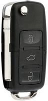 KeylessOption Keyless Entry Remote Control Car Flip Key Fob Replacement for HLO1J0959753AM, HLO1J0959753DC