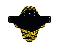 All Mountain Style AMSMG1TXYW Front Mudguard - Protects You and Your Bike from Waste and Dirt, Toxic/Yellow