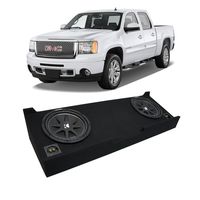 Compatible with 2007-2013 GMC Sierra Crew Cab Truck Kicker Comp C12 Dual 12" Sub Box Enclosure New - Final 2 Ohm