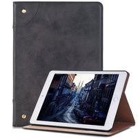 elecfan Cover for iPad Mini 4, Book Style Multi Function Screen Protective with Smart Auto Sleep/Wake Feature Vegan Case for Apple iPad Mini 4(iPad Mini 4, Black)