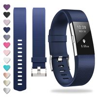 ZEROFIRE Compatible for Fitbit Charge 2, Replacement Adjustable Sport Bands for Charge 2 Heart Rate Fitness Wristbands, Women Men, Small and Large