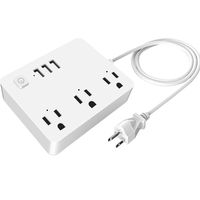 Smart Power Strip 3 WiFi Outlets with 3 USB Ports Remote Voice APP Individual Control Timing Schedule Smart Socket with 3ft Cord, Compatible with Amazon Alexa, Google Home,Tuya