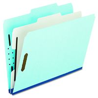 Pendaflex 920025RCP2 Four- and Six-Section Classification Folders, Letter, 2/5 Tab, , Blue (Box of 10)
